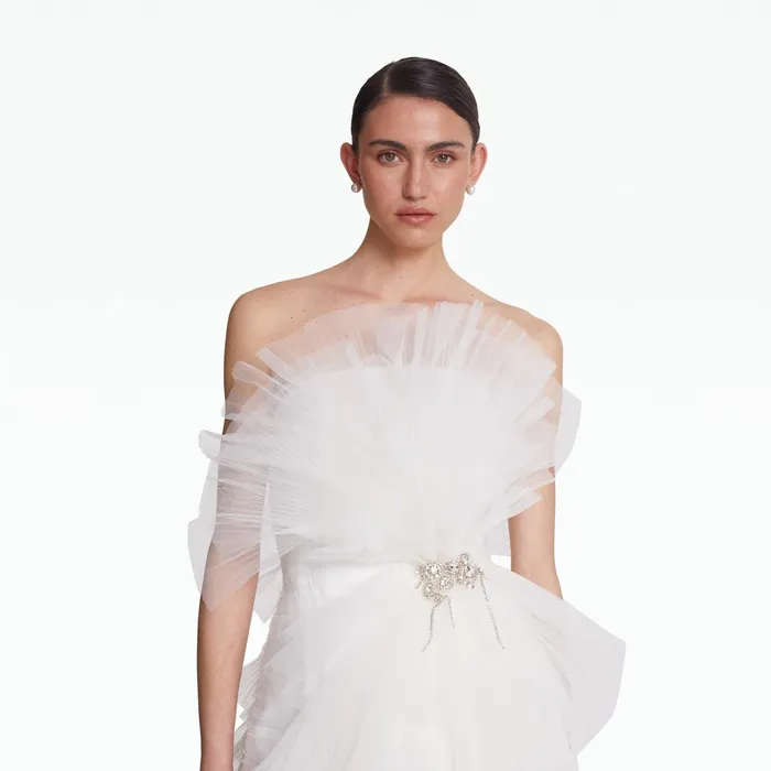 Safiyaa Tissy Ivory Short Dress Women Dresses