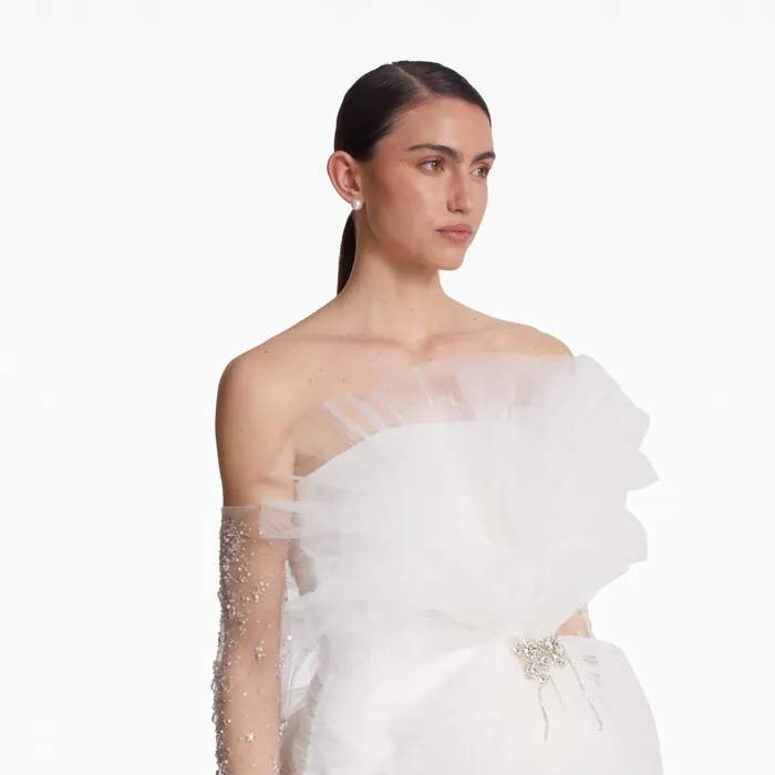 Safiyaa Tissy Ivory Short Dress Women Dresses