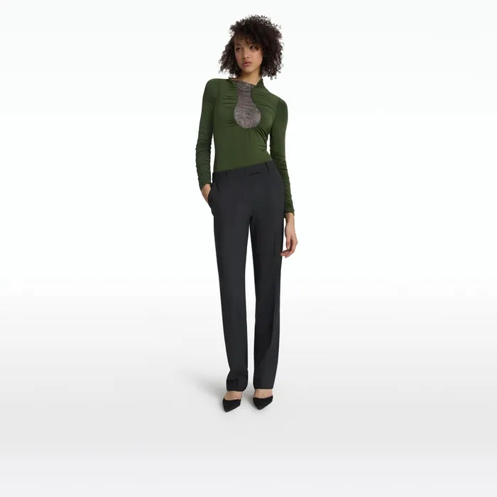 Safiyaa Trista Charcoal Trousers Women Trousers