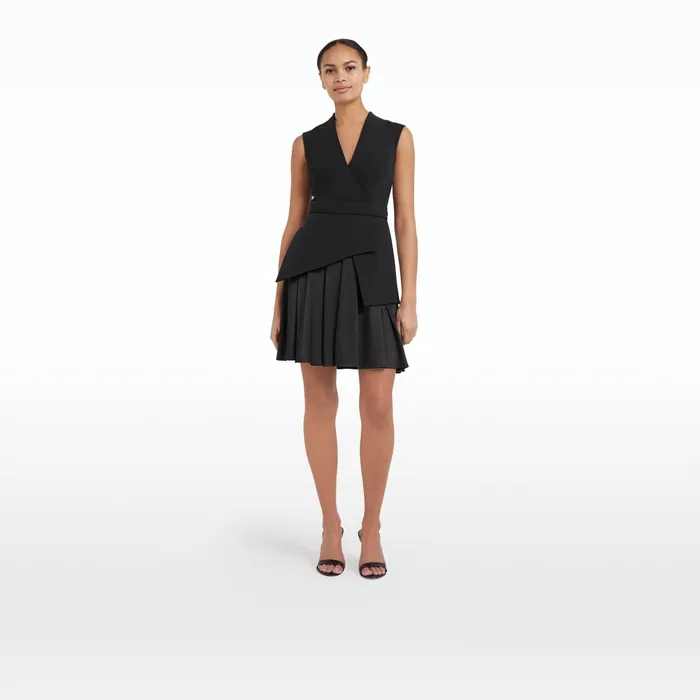 Safiyaa Vivia Black Short Dress Women Dresses