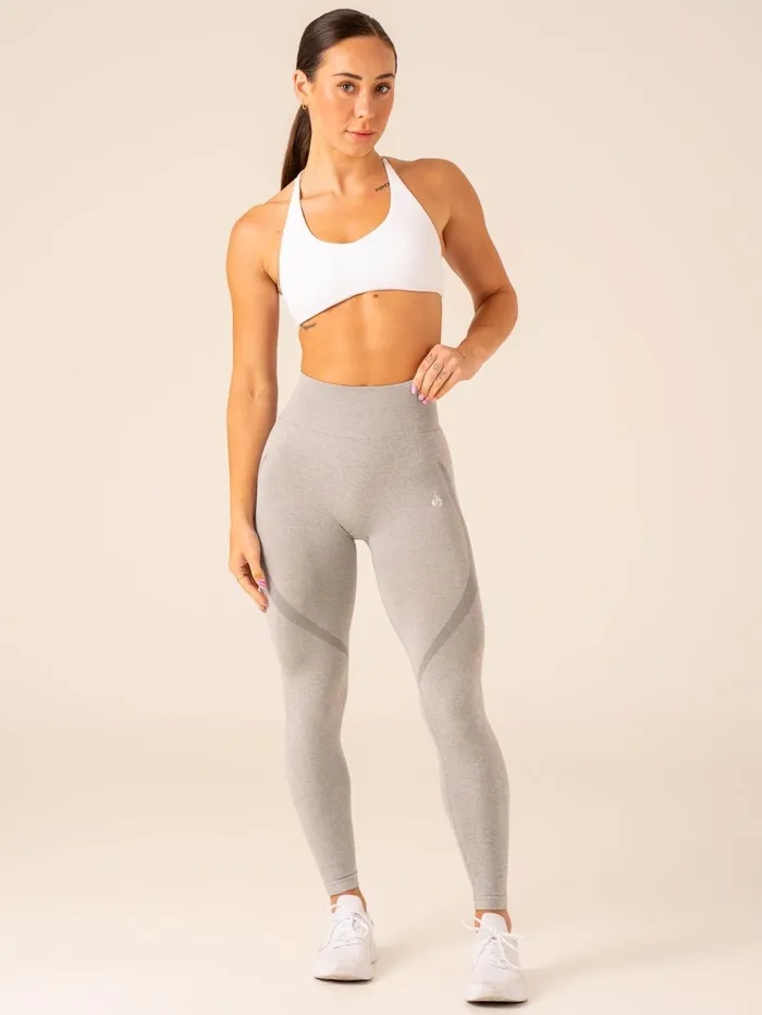 Sculpt Seamless Leggings 8211 Light Grey Marl Women Ryderwear Leggings