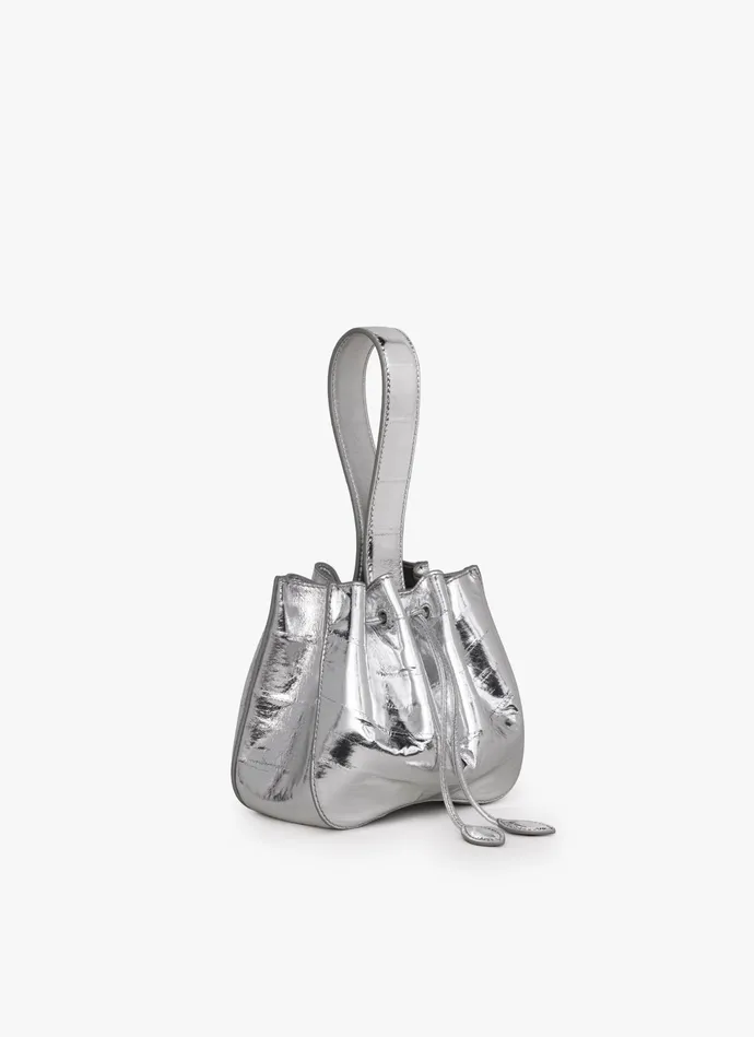 Silver ROSE MARIE BAG IN CALFSKIN Women Alaa Mini Bags