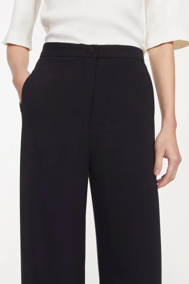 Sini Wide Pants Black Women Rodebjer Trousers