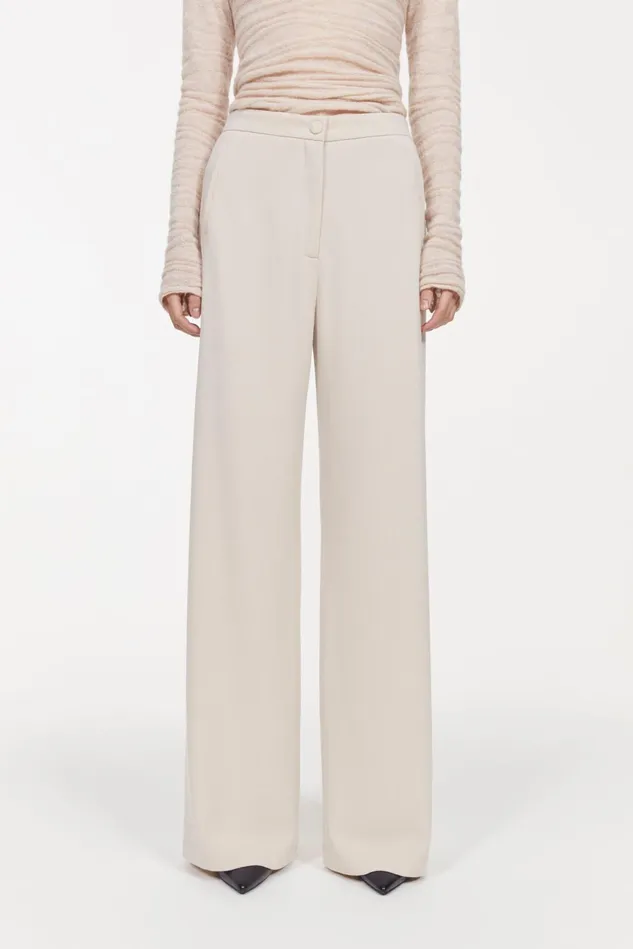 Sini Wide Pants Oyster Women Rodebjer Trousers