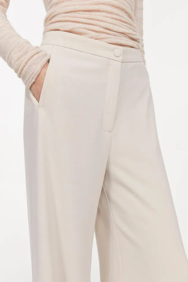 Sini Wide Pants Oyster Women Rodebjer Trousers