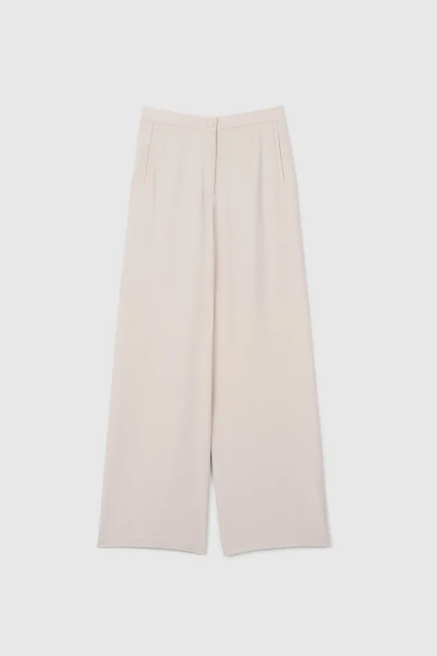 Sini Wide Pants Oyster Women Rodebjer Trousers