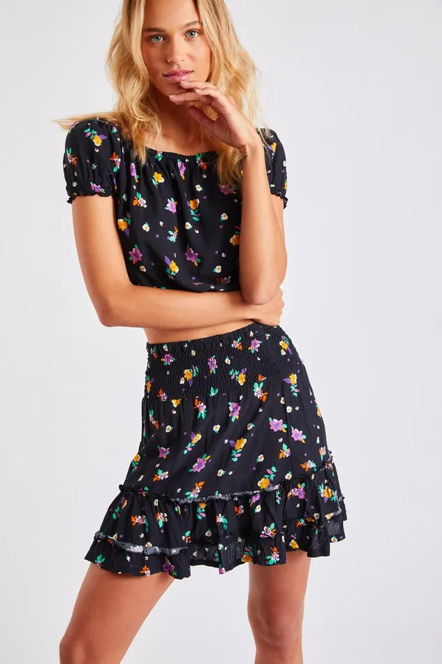 Skirt Black 8211 CECILIA ROSYFIELD Black Women Banana Moon Skirts Skirt Black 8211 CECILIA ROSYFIELD Black Women Banana Moon Skirts