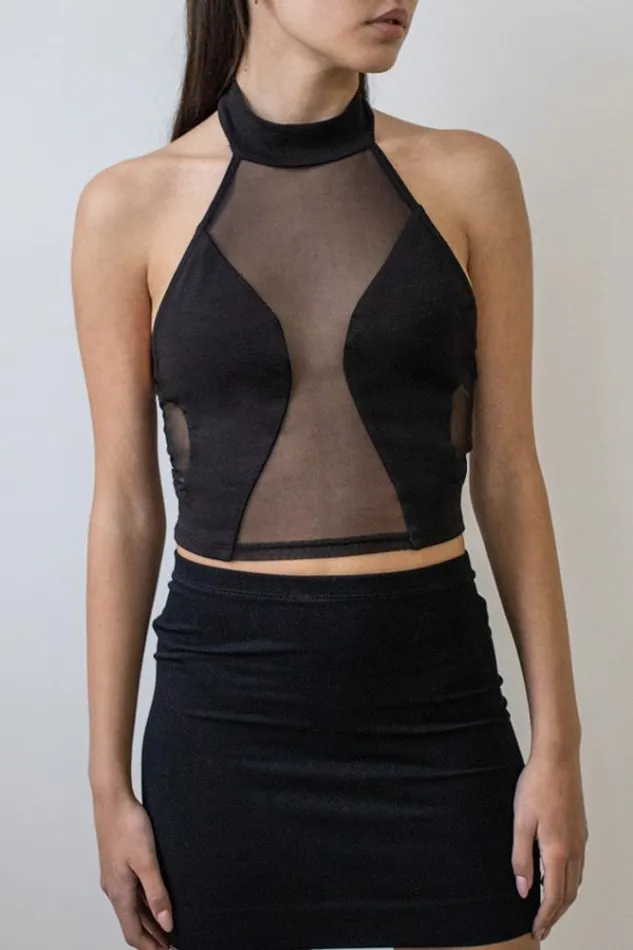 Sleeveless Turtleneck Top Women Subdued Tops