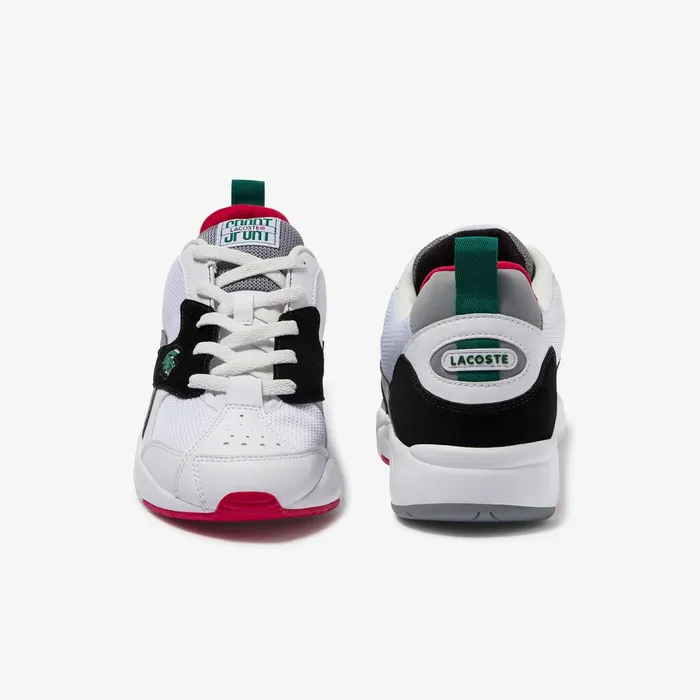 Sneakers Lacoste Mens Storm 96 Textile and Synthetic Sneakers WhiteBlack Online Outlet Store