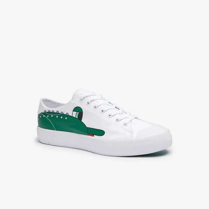 Sneakers Lacoste Mens x Jeremyville Gripshot Canvas Trainers WhtGreen Gift 4 You Sneakers Lacoste Mens x Jeremyville Gripshot Canvas Trainers WhtGreen Gift 4 You
