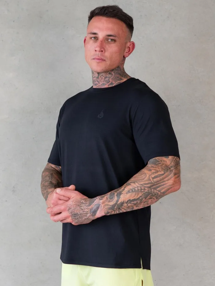 Soft Tech TShirt 8211 Black Men Ryderwear TShirts