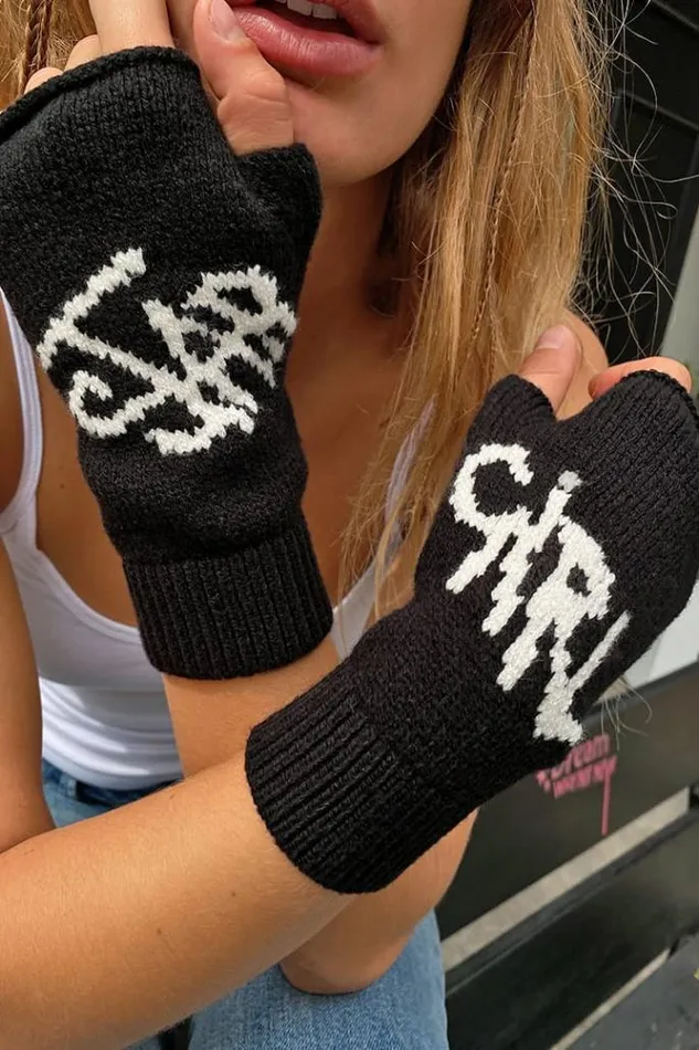 Star Girl Gloves Women Subdued Accessories