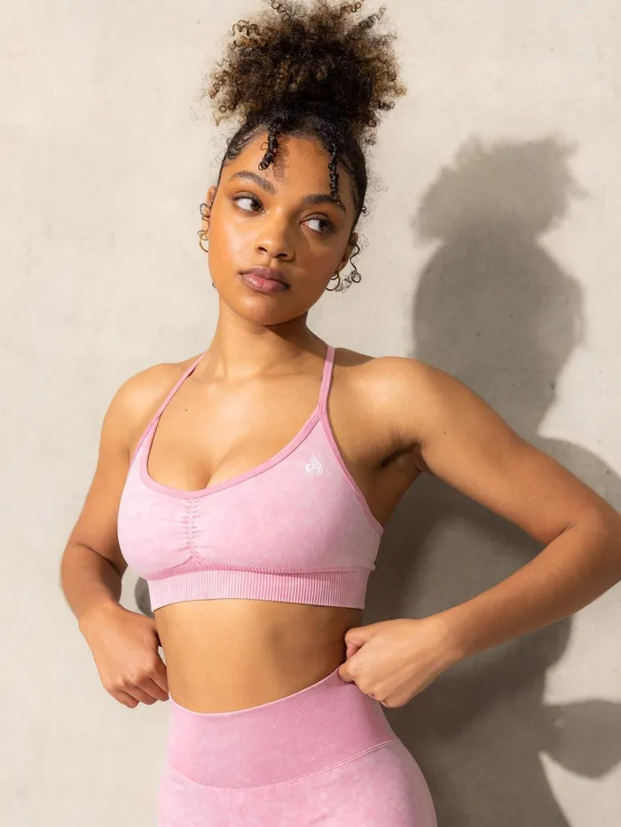 Stonewash Seamless Sports Bra 8211 Pink Stonewash Women Ryderwear Sports Bras Stonewash Seamless Sports Bra 8211 Pink Stonewash Women Ryderwear Sports Bras