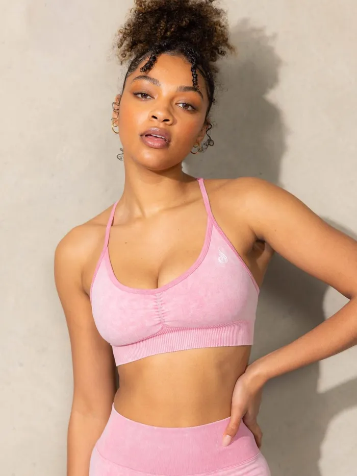 Stonewash Seamless Sports Bra 8211 Pink Stonewash Women Ryderwear Sports Bras