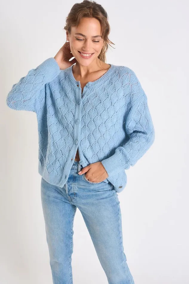 Sweater Blue 8211 EMILE MOWY Blue Women Banana Moon Sweaters