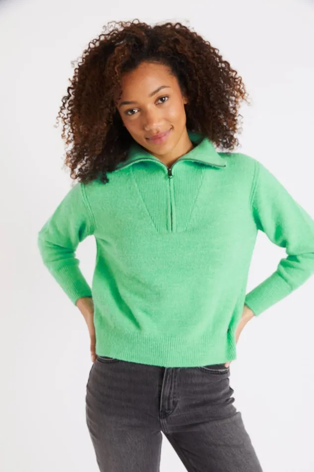 Sweater Green 8211 SACHA BROADWAY Green Women Banana Moon Sweaters