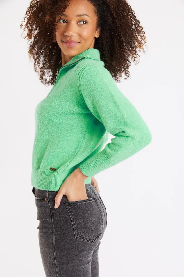 Sweater Green 8211 SACHA BROADWAY Green Women Banana Moon Sweaters