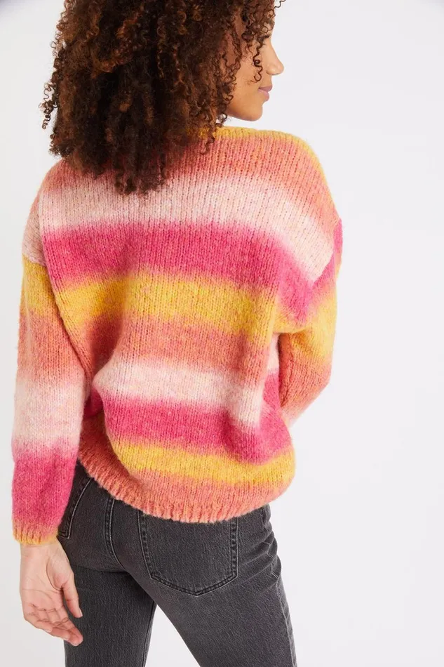 Sweater Pink 8211 VAHE UTOPIA Pink Women Banana Moon Sweaters