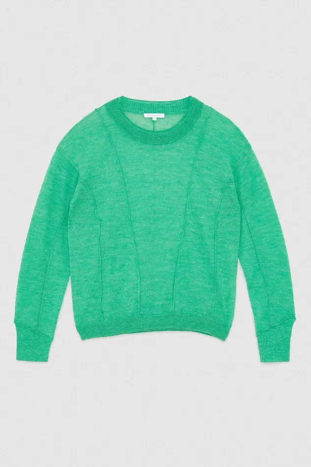 Sweaters Women Patrizia Pepe Ribbed Sweater Vibrant Green
