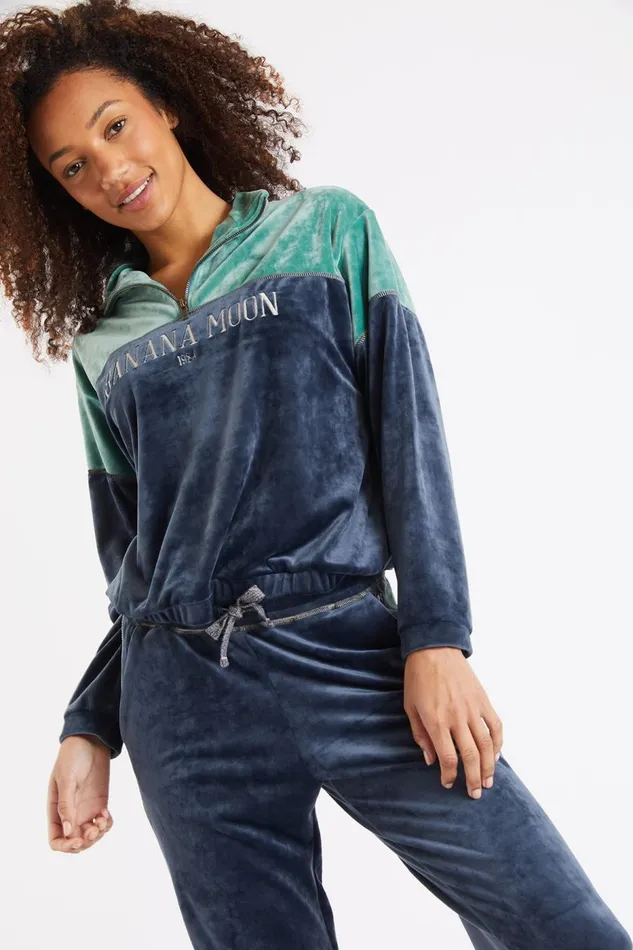 Sweatshirt Blue 8211 AMIRA WILDLAKE Blue Women Banana Moon Hoodies and Sweatshirts