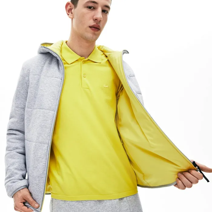 Sweatshirts Lacoste Mens Motion Reversible Jacket Grey ChineYellow Cheap On Sale Sweatshirts Lacoste Mens Motion Reversible Jacket Grey ChineYellow Cheap On Sale