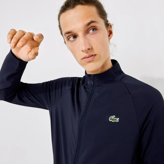 Sweatshirts Lacoste Mens SPORT Stretch ZipUp Golf Jacket Navy Blue Cheap On Sale Sweatshirts Lacoste Mens SPORT Stretch ZipUp Golf Jacket Navy Blue Cheap On Sale