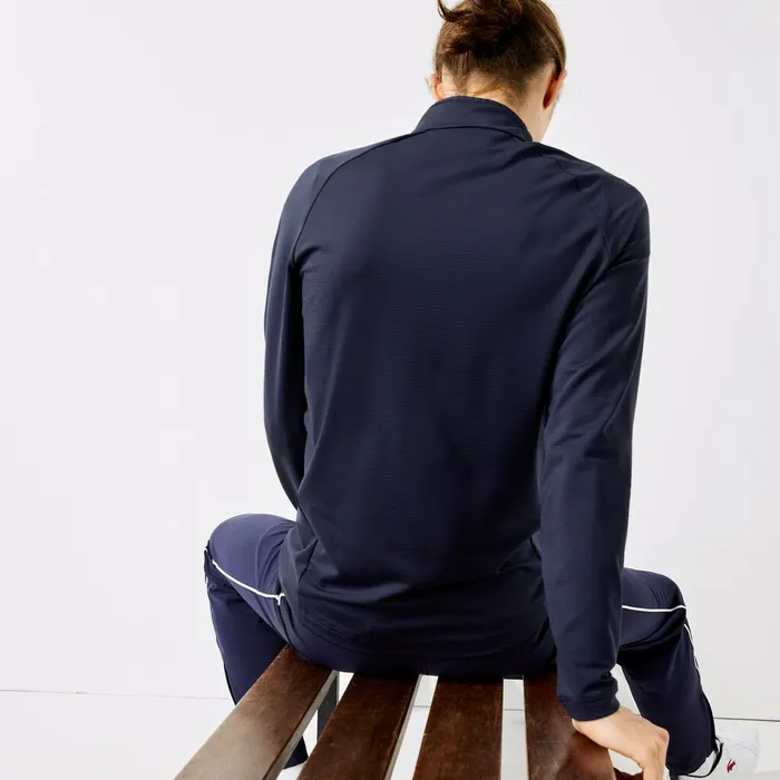 Sweatshirts Lacoste Mens SPORT Stretch ZipUp Golf Jacket Navy Blue Cheap On Sale