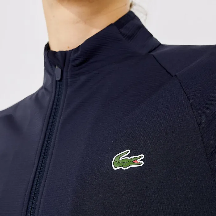 Sweatshirts Lacoste Mens SPORT Stretch ZipUp Golf Jacket Navy Blue Cheap On Sale