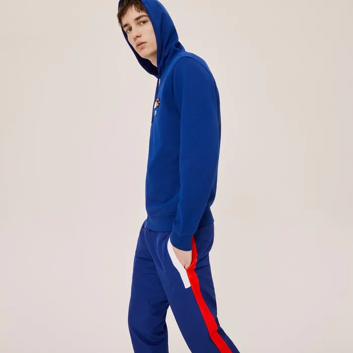 Sweatshirts Lacoste Mens Unisex x FriendsWithYou Design Zippered Jacket Blue Online Store