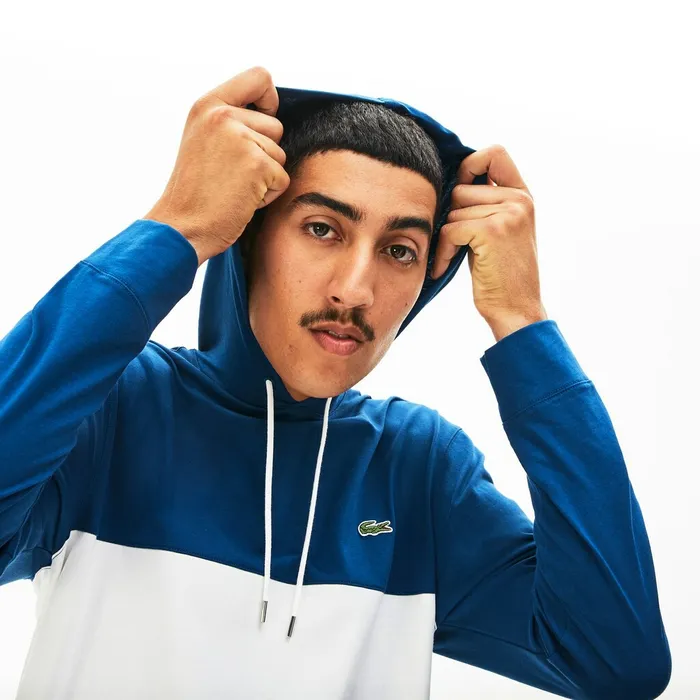 TShirts Lacoste Mens Color Block Long Sleeved Sweatshirt Navy BlueWhiteBlue Online Outlet Store TShirts Lacoste Mens Color Block Long Sleeved Sweatshirt Navy BlueWhiteBlue Online Outlet Store