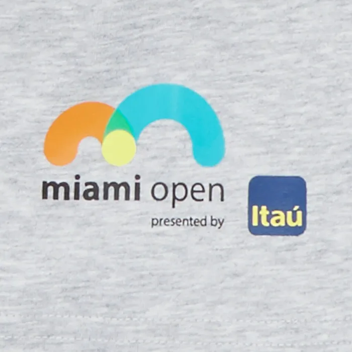 TShirts Lacoste Mens SPORT Miami Open Crew Neck Graphic Tee Grey Chine On Sale