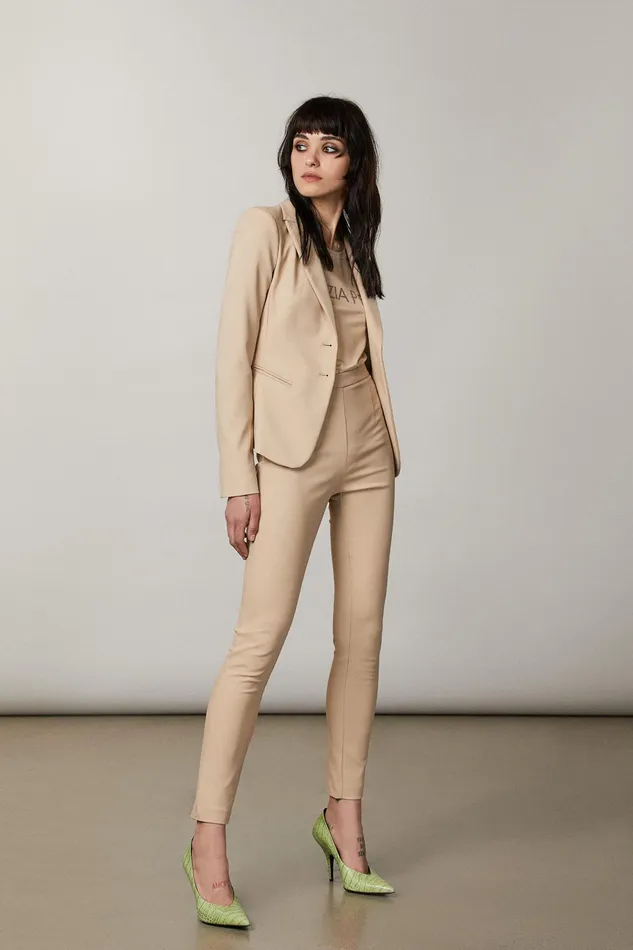 Tailleur Women Patrizia Pepe Slim Pants Triking Beige