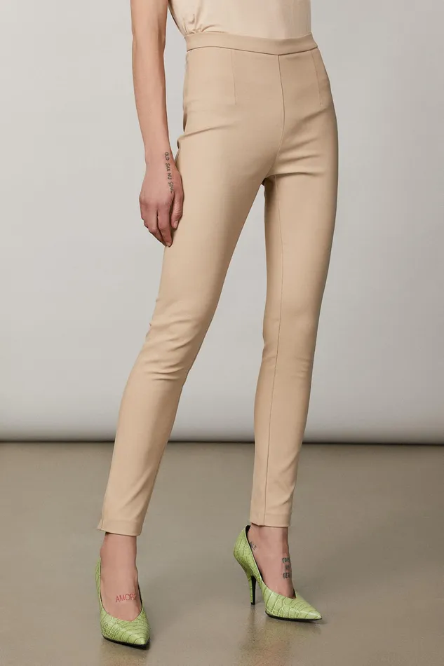 Tailleur Women Patrizia Pepe Slim Pants Triking Beige