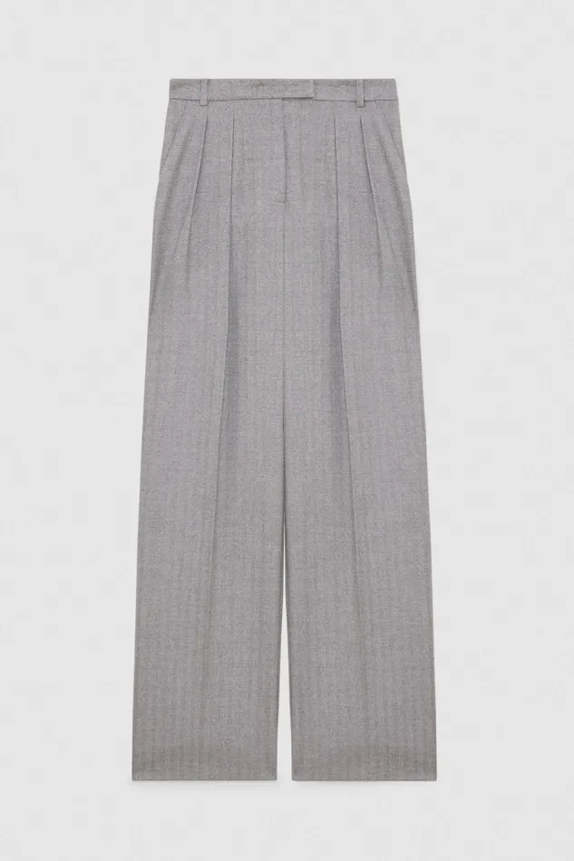 Tailleur Women Patrizia Pepe Soft Viscose Pants Gray Texture