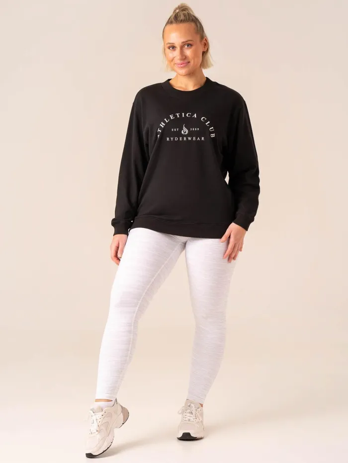 Tempo Sweater 8211 Black Women Ryderwear Jackets and Sweaters