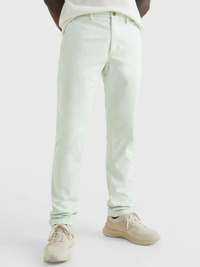 Tommy Hilfiger 1985 Collection Bleecker Slim Fit Chinos Accent Green Mens Trousers Tommy Hilfiger 1985 Collection Bleecker Slim Fit Chinos Accent Green Mens Trousers