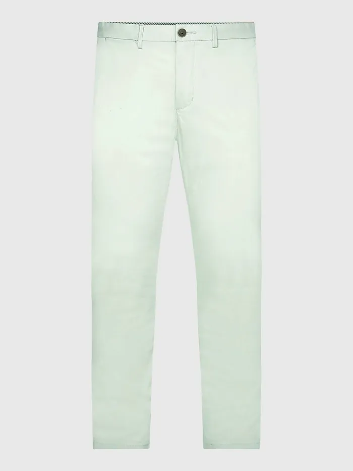 Tommy Hilfiger 1985 Collection Bleecker Slim Fit Chinos Accent Green Mens Trousers