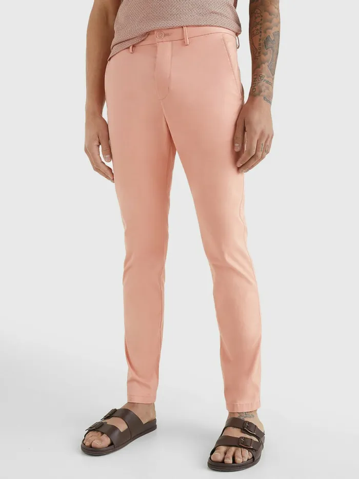 Tommy Hilfiger 1985 Collection Bleecker Slim Fit Chinos Guava Mens Trousers