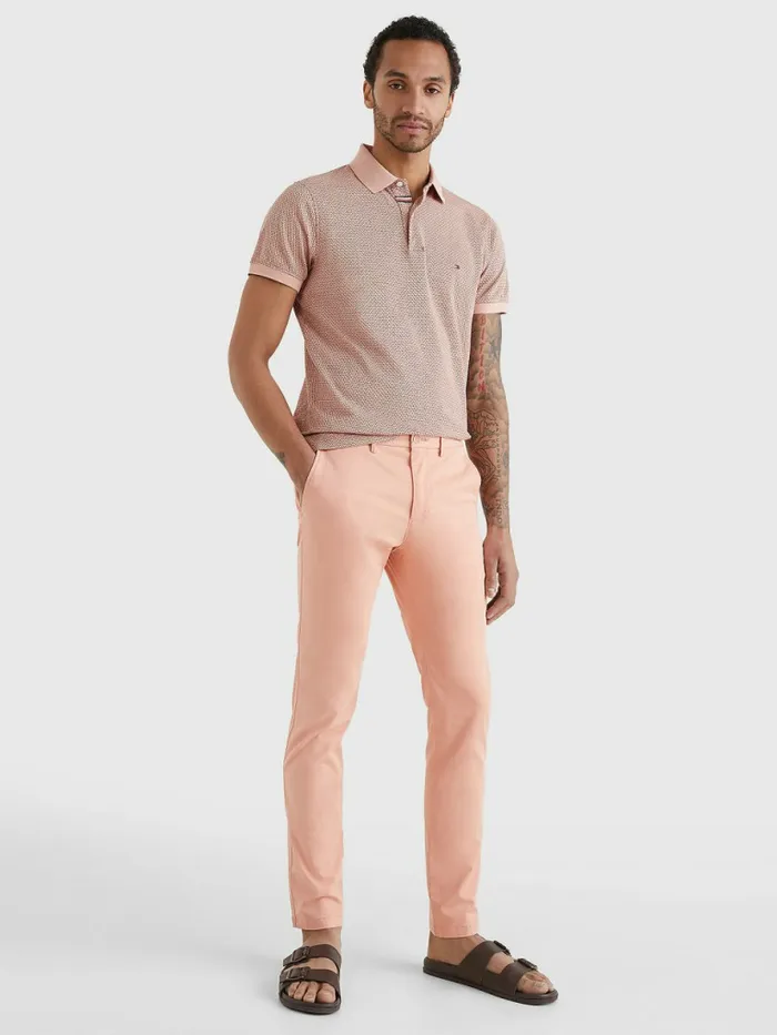 Tommy Hilfiger 1985 Collection Bleecker Slim Fit Chinos Guava Mens Trousers