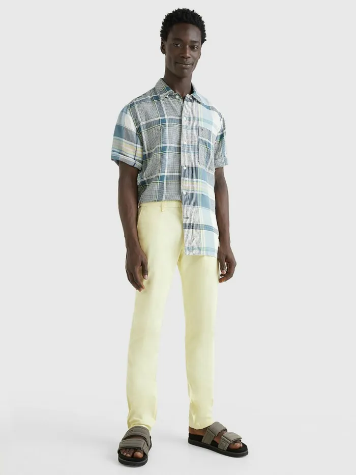 Tommy Hilfiger 1985 Collection Bleecker Slim Fit Chinos Lemon Twist Mens Trousers