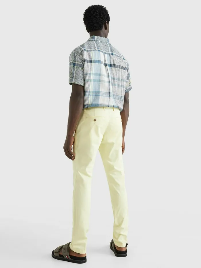 Tommy Hilfiger 1985 Collection Bleecker Slim Fit Chinos Lemon Twist Mens Trousers