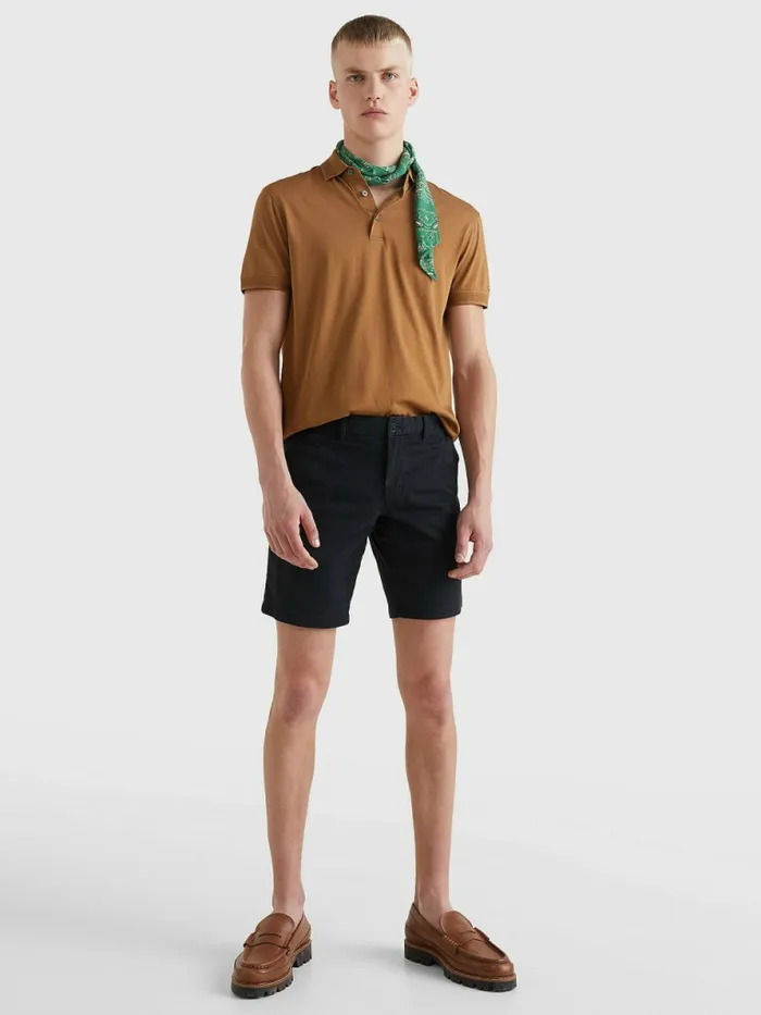 Tommy Hilfiger 1985 Collection Organic Cotton Shorts Black Mens Shorts Popular