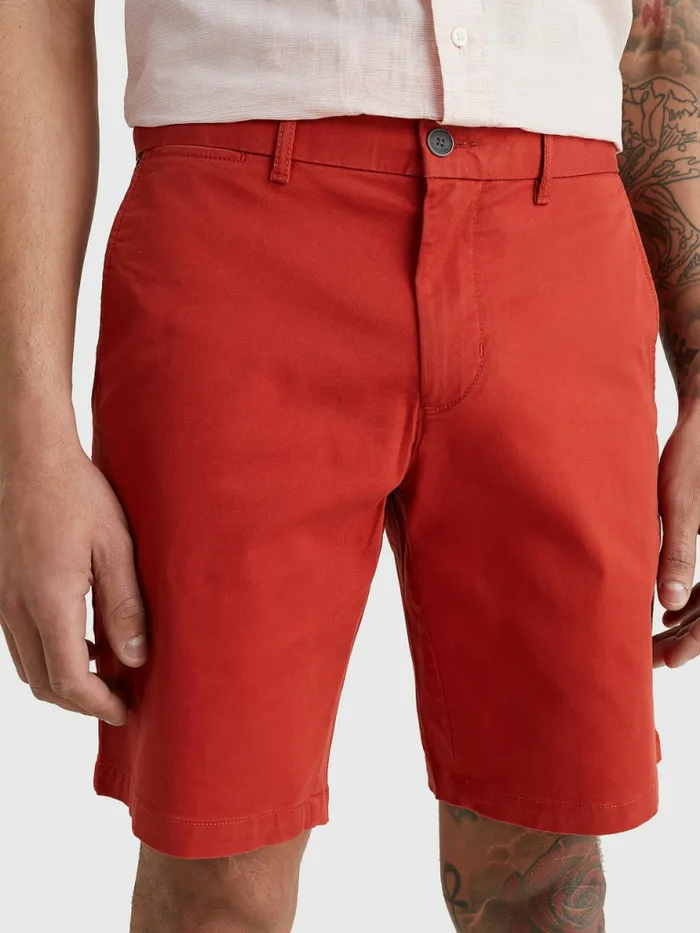 Tommy Hilfiger 1985 Collection Organic Cotton Shorts Cinnabar Red Mens Shorts Casaul Tommy Hilfiger 1985 Collection Organic Cotton Shorts Cinnabar Red Mens Shorts Casaul