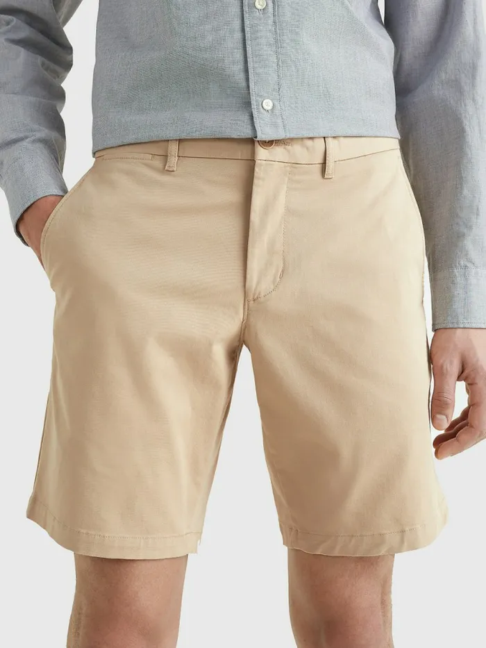 Tommy Hilfiger 1985 Collection Organic Cotton Shorts Clayed Pebble Mens Shorts For Sale Tommy Hilfiger 1985 Collection Organic Cotton Shorts Clayed Pebble Mens Shorts For Sale