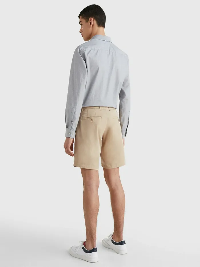 Tommy Hilfiger 1985 Collection Organic Cotton Shorts Clayed Pebble Mens Shorts For Sale