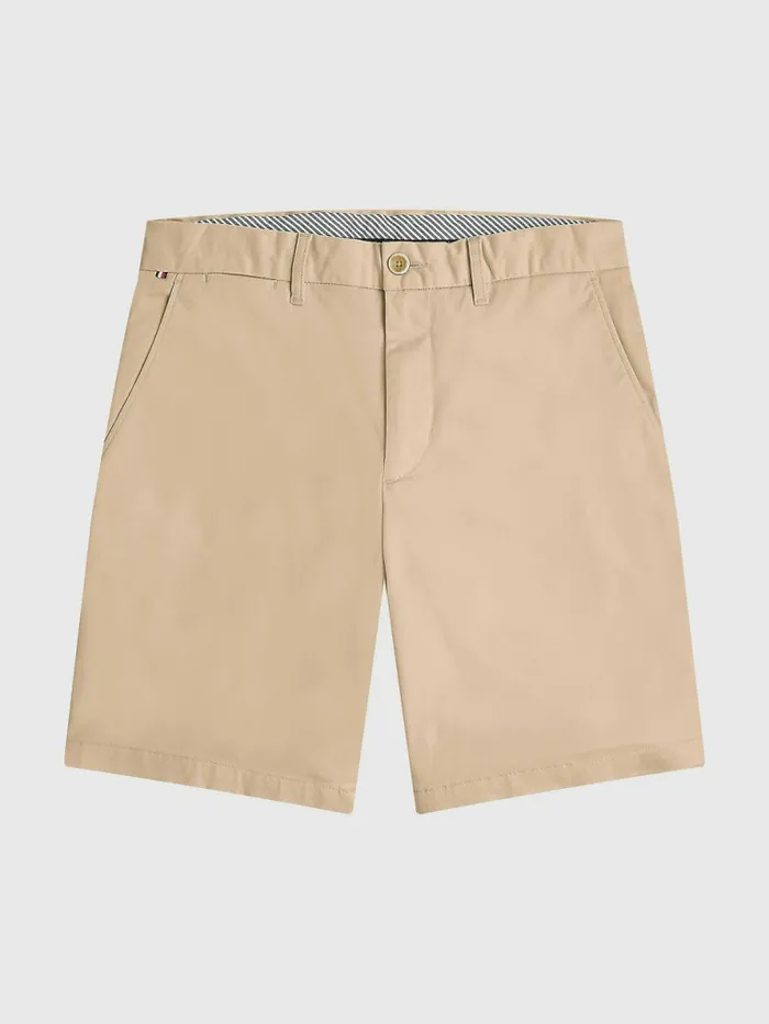 Tommy Hilfiger 1985 Collection Organic Cotton Shorts Clayed Pebble Mens Shorts For Sale
