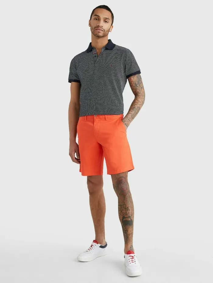Tommy Hilfiger 1985 Collection Organic Cotton Shorts Hawaiian Coral Mens Shorts For Sale