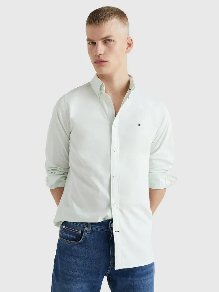 Tommy Hilfiger 1985 Collection Polygiene Slim Fit Shirt Minty Essence Mens Shirts Gift Ideas Tommy Hilfiger 1985 Collection Polygiene Slim Fit Shirt Minty Essence Mens Shirts Gift Ideas