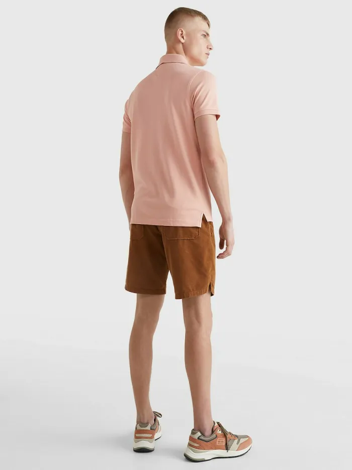 Tommy Hilfiger 1985 Collection Slim Fit Polo Guava Mens Polo Shirts Casaul