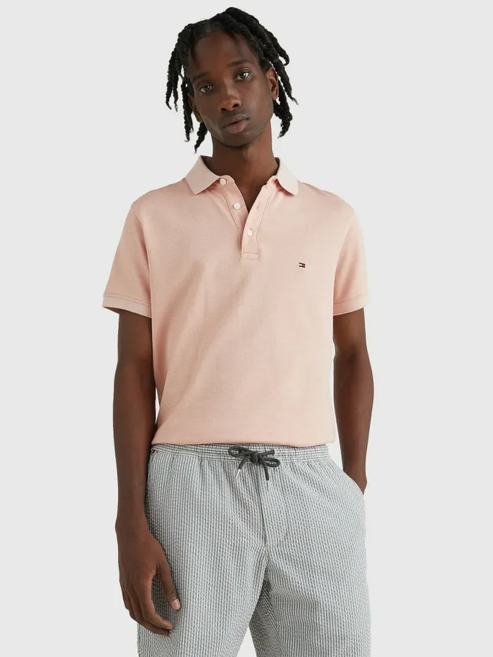 Tommy Hilfiger 1985 Collection Th Flex Organic Cotton Polo GuavaIvory Mens Polo Shirts Gift 4 You Tommy Hilfiger 1985 Collection Th Flex Organic Cotton Polo GuavaIvory Mens Polo Shirts Gift 4 You